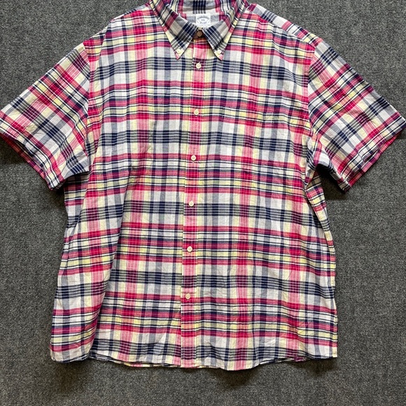 Brooks Brothers Other - Brooks Brothers Mens XXL Original Polo Shirt Button Up Plaid 100% Cotton